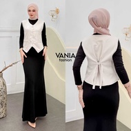 EVI BASIC VEST/ Wanita Semi-Wool Vest/ Women's Crop Top EVI Vest Casual