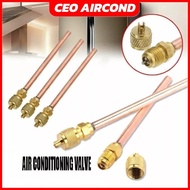 CEOapt Access Valve 1/4" Refrigerator Access Valve Aircond Access Valve Peti Sejuk Spare Part R134a 