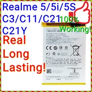 (Real Long Lasting) NEW ORI Stable Battery BLP729 for Realme 5 5i 5S C3 C11 C21 C21Y / RMX3261 RMX19