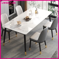 Dining Table New Rock Board Waterproof And Scratch-resistant Dining Table And Chairs Home Living Roo