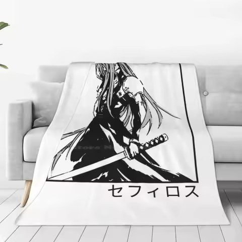 Sephiroth Ffvii New Selling Custom Print Flannel Soft Blanket Sephiroth Ff7 Final Fantasy Vii Final
