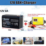 AKI-12V8AH-MOTOLED ASLI Aki Tangki Semprot 12V 8AH  Aki Sprayer Aki Kering 12 Volt 8AH /aki sprayer 