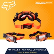 Fox Airspace Stray Roll Off Goggle [FLO ORG] OS Airspace Stray Roll Off Motocross Goggle