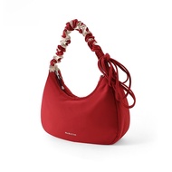 ELLE Active | กระเป๋าสะพายข้างทรงหม้อหุงข้าวสองหน้า ELLE Active สำหรับผู้หญิง สีแดง กระเป๋าสะพายข้าง