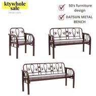 KTY Garden Chair Bench Datsun 1 Seater/2seater/3 seater Metal Bench indoor outdoor chair Solid Stron