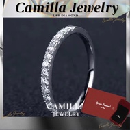Camilla Jewelry Engagement Ring For Women 18k Pawnable/Promise Ring with Box/Classic 6-Prong Diamond