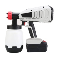 Pressure Feed Airless Paint Sprayer, Handheld 24V HVLP Cordless Spray Gun, Paint Spray Gun High Voltage Lithium Electric