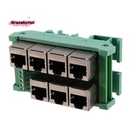 RJ45 Female Connector RJ45 Terminal Block RJ45 7-Pin Terminal Network Port Adapter Terminal