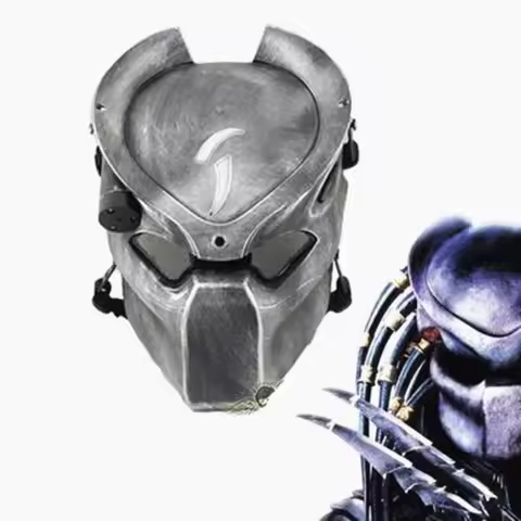 NECA PREDATOR-Ultimate P1 Jungle Hunter Mask, Jungle Demon Alien Vs Predator, Lonely Wolf Mask with 