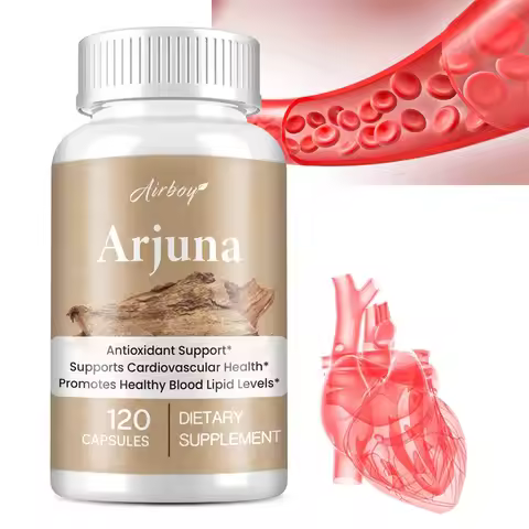 Arjuna Capsules - Supports Heart & Cardiovascular Health, Maintains Normal Blood Pressure Levels, Re