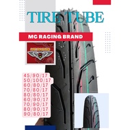 MC RACING BRAND TUBE TIRE  6 LAYER   45*90*17/50*100*17/60*80*17/70*80*17/80*80*17 ETC.