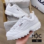 [Genuine] Fila DISRUPTOR 2 Tape Sneakers In White - Code: Fs1Hta3091X _ Wt