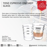 Toso Espresso SHOT Glass One SHOT Sloki Glass COFFEE MEASURING Glass