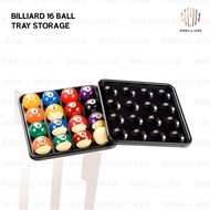 Billiard 16 Ball Tray Storage Black Billiard Ball Tray/
