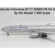 Garuda Indonesia B777-300ER PK-GII Skyteam By NG Model 1:400 Scale