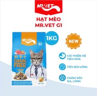 MR.VET G1 vị cá ngừ không chứa ngũ cốc - Công thức hỗ trợ tiêu hóa và phát triển toàn diện cho mèo