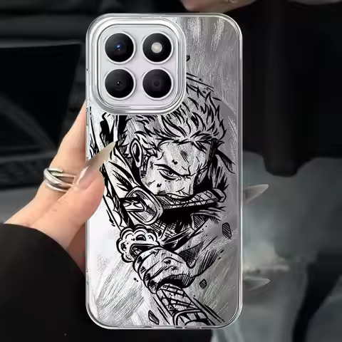 One P-Piece Z-Zoro Case for Honor X9a 200 400 Lite 200 Pro X8c X9b X7b X8b X9c X8a Black Soft Shell