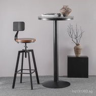 High Chair Bar Stool Lift Swivel2025Iron Art Bar Chair Bar Counter Chair Nordic Industrial Style wit