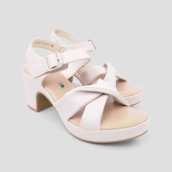 TREND รองเท้าหนัง PU/รองเท้าส้นสูง ส้น 8 CM. รุ่น AVLON สี L.BEIGE | รองเท้าส้นสูง ผู้หญิง