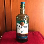 THE SINGLETON 蘇格登12年蘇格蘭威士忌空酒瓶(700ml)/多用途玻璃空瓶/空洋酒瓶/裝飾/容器/花器