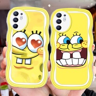 D-42 Spongebob Transparent Casing for OPPO Reno 4 6 4F 5 Lite 5G Case