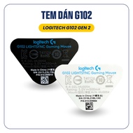 Logitech G102 LIGHTSYNC Mouse Sticker Decal