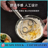 S Steel Double Ring Flour Stirrer Miller Manual Whisk Stainless Steel Double Ring Stirrer Handmade F