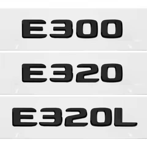 ABS Plastic E300 E320 E320L Trunk Rear Logo Badge Emblem Sticker For Mercedes Benz E Class W207 W210