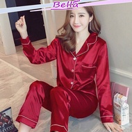 PANDORA Baju tidur wanita Sexy perempuan satin silk pyjamas pajamas unisex