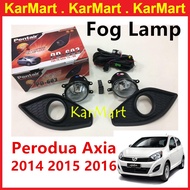 Perodua Axia Foglamp Fog light Spotlight Set 2014 2015 2016 Bumper Light Lampu Depan Lighting Spare 