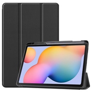 pen slot case for Samsung Galaxy Tab S6 Lite cover with pencil holder s6lite 2022 10.4 inch SM-P610 P615 P617 P613 P619 soft shell protector