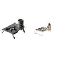 Snow Peak GS-450R Flat Burner Portable Stove for BBQ, Disaster Preparedness, Cooking, Camping, and O