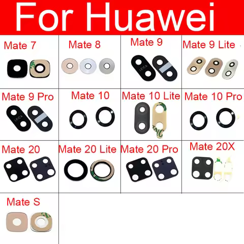 Rear Main Camera Glass Lens For Huawei Mate 9 10 20 Pro Lite Mate 20X Mate 7 8 Mate S Camera Glass L