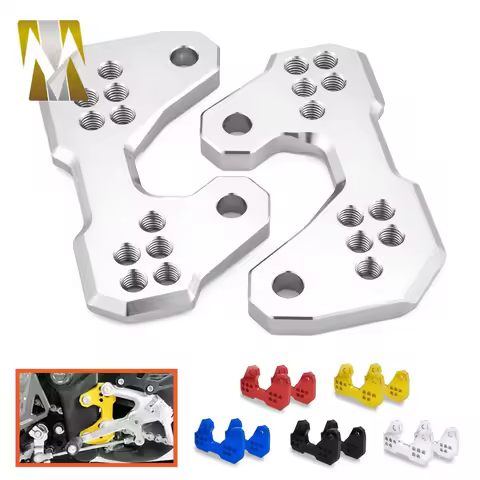 Motorcycle Silver Adjustable For Yamaha R3 R25 Rearsets Foot Pegs Mount Bracket Base For Yamaha YZF-