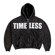 "TIMELESS" Washed Zip Hoodie (Zip Hoodie Washed)