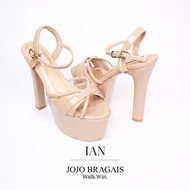Jojo Bragais IAN Nude-Glossy 6.5-Inch High Heels | Pageant Heels | Platform Heels