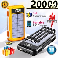 Solar powerbank 20000mah Ip65 Waterproof Charger Fast charging power bank Buy 1 get 1 gift