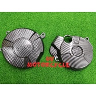 Y15 ENGINE SIDE COVER CARBON CASING WITH BUSH Y15 Carbon