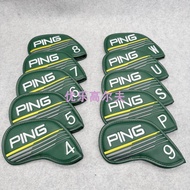 2025 PING 5 Colors 10pcs Set Golf Iron Head Cover New Golf Iron Cover 4 5 6 7 8 9 P S U W Iron Head 