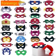 【Forever】Halloween Superhero Masks Christmas Birthday Party Spiderman Hulk Iron Man Cosplay Mask For Kids Children F1J5