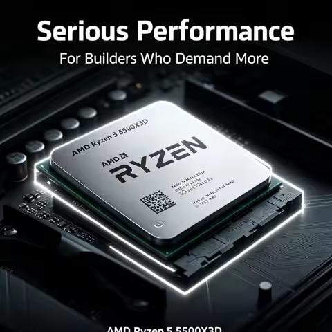 Computer CPU For Gaming Desktop 5500X3D AMD AM4 Socket Processor 6 Core 12 Thread Huge 96M Cache 7NM