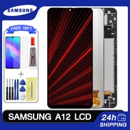 Original LCD With Frame For Samsung A12 A125  A125F LCD Display Touch Screen Digitizer Assembly LCD