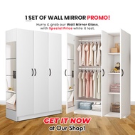 Bedroom Concept Wooden Wardrobe / Kabinet / Almari Baju/Arlo/3 door wardrobe / Wardrobe Customizable