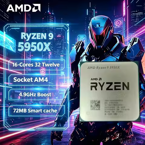AMD Ryzen 9 5950X New Ryzen 9 5000 Series Vermeer (Zen 3) 16-Core 3.4 GHz Socket AM4 105W Socket AM4