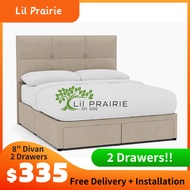 Viva Drawer Storage Bedframe  King / Queen / Super Single / Single | Drawer Bed | Divan Bed Frame | Free Installation