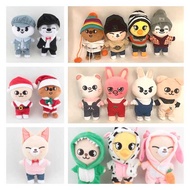 ❍ↂ 20cm Stray kids Skzoo Plush Toys Skzoo clothes Skz Plushie 20cm Doll Clothes Jiniret/Wolf