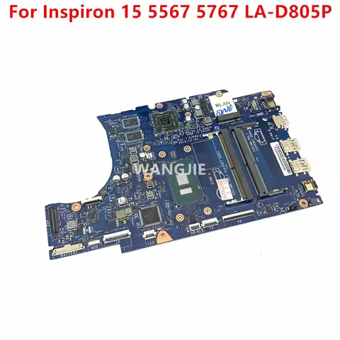 For DELL Inspiron 15 5567 5767 Motherboard BAL20 LA-D805P CN-06682Y 06682Y 06682Y With I3-6006U 216-