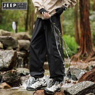 JEEP SPIRIT 1941 ESTD Waterproof work pants for men, loose and casual, spring and autumn quick dryin