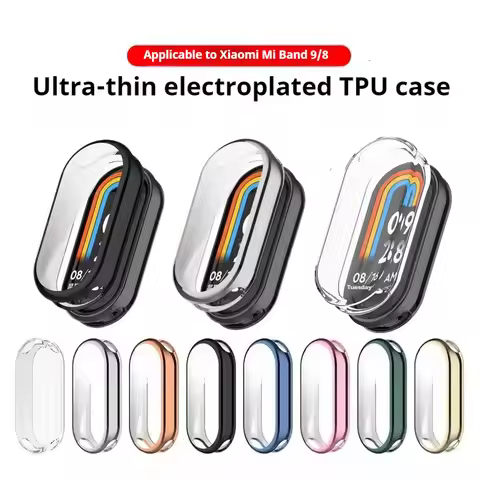 Full Cover Case For Xiaomi Mi Band 10 9 8 Screen Protec Mi Band9 TPU Screen Protector Protective Cas