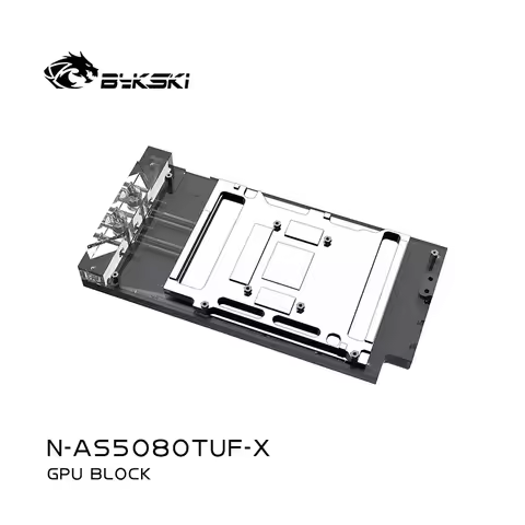 Bykski N-AS5080TUF-X GPU Block for ASUS TUF RTX 5080 5070TI O16G GAMING Graphics Card Water Cooler T